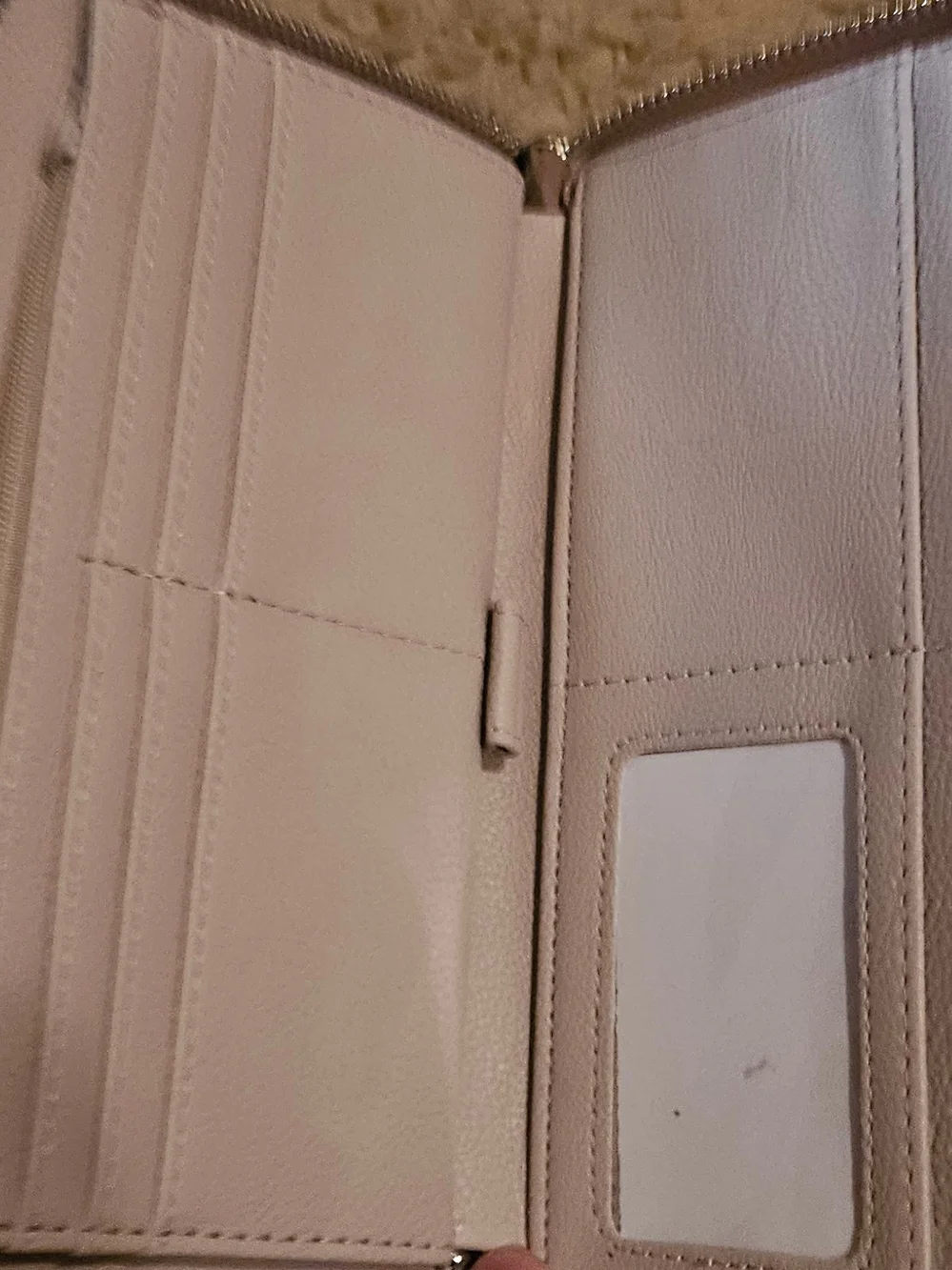 Steve Madden Embossed Zip Wallet - Pale Pink